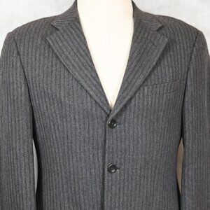 PRISTINE Armani Collezioni 100% Cashmere Gray Herringbone Sport Coat Blazer 40R